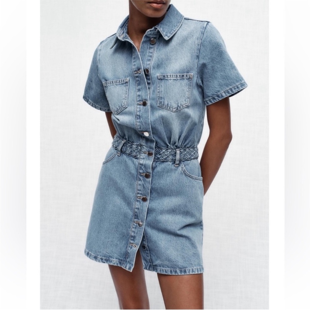 Zara Denim Z1975 Button Up Dress